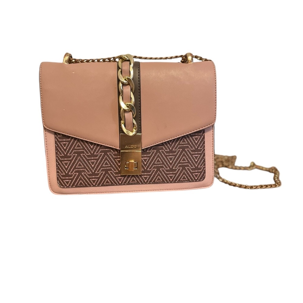 Authentic Aldo Gold Plated Chain Pink Design - Picture 3 of 16
